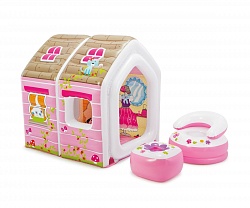 Надувной игровой центр - Домик Принцессы (Intex, с48635) - миниатюра