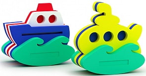 Игрушка-конструктор для купания - Кораблик, Подводная лодка (El Basco, 03-004)