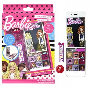 Игровой набор детской декоративной косметики для губ – Barbie (Markwins, 9708451)