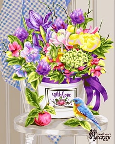 Рисование по номерам на холсте - С любовью (Фабрика Творчества, B086)