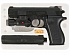 Пистолет K2119-D с лазерным прицелом, глушителем и пульками  - миниатюра №1