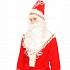 Костюм карнавальный взрослый - Дед Мороз с аппликациями, красный, размер 54-56  - миниатюра №1