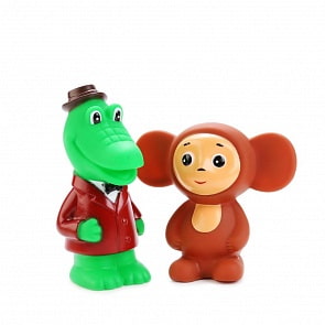 Набор для купания Чебурашка и Крокодил Гена (Играем вместе, 101R-PVC)