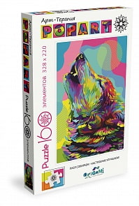 Пазл 160 Арт-терапия. Поп-арт. Волк (Origami, 05558)