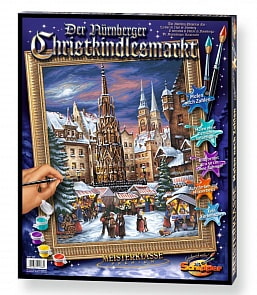 Раскраска по номерам - Рождественские гуляния, 40 х 50 см (Schipper, 9130336)