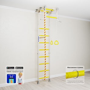 Шведская стенка Romana Карусель Комета-2, белый антик золото ДСКМ-2-8.06.Г.490.01-111