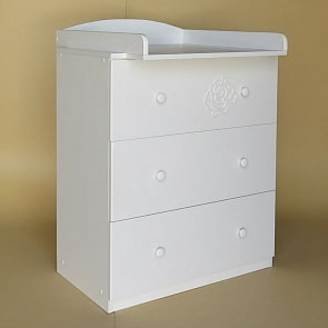 Комод детский - Розали, белый (Островок Уюта, 00-0008600 белый)