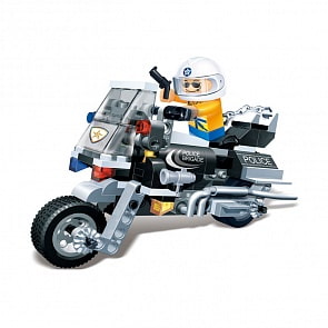 Конструктор Полицейский на мотоцикле (BANBAO, 8351)