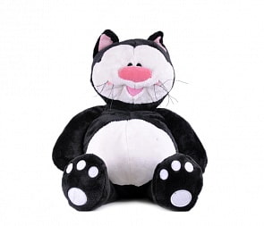 Кот КОТЯ черный сидячий, 71 см (Gulliver, 7-43344)