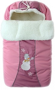 Конверт меховой из серии Снежинка, розовый (Золотой Гусь, 12006-z)