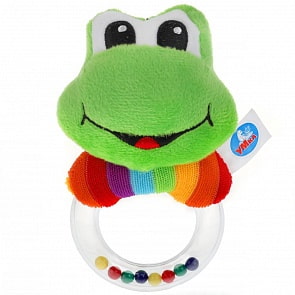 Текстильная игрушка-погремушка Лягушка (Умка, RBR-F3)