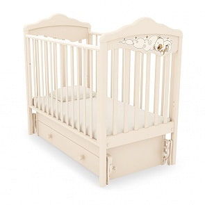 Кровать детская Angela Bella К-2005-27м Изабель, слоновая кость (Angela Bella, AB-К-2005-27м_слоновая кость)