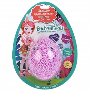 Шариковый пластилин Энчантималс с блестками, пол-яйца 4,5 г на блистере (MultiArt, FCBLEGG-EN) (ассортимент)