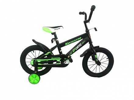 Детский велосипед Sports, колеса 14 дюйм, цвет черный 