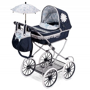 Коляска с сумкой и зонтиком из серии Романтик, 81 см (DeCuevas, 81025)