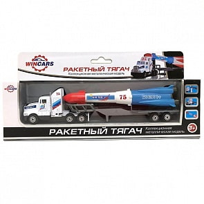 Металлический автоперевозчик с ракетой (Wincars, 86048-PT304-1)