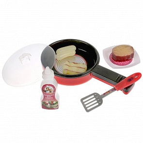 Набор посуды Маша и Медведь - Сковорода с набором продуктов (Играем вместе, ZY748571-R)