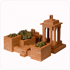 Конструктор "Садик" из настоящих кирпичиков, 288 деталей  (БрикНик, 102пл)