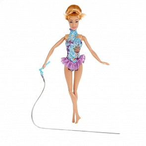 Кукла София гимнастка, сгибаются руки и ноги, лента в комплекте, 29 см (Карапуз, BLD113-S-KB)