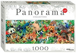 Пазл Panorama Мир животных, 1000 элементов (Step Puzzle, 79402)