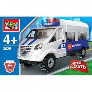 Конструктор Город Мастеров, Газель - Полиция (Город Мастеров, KK-3029-Rsim)