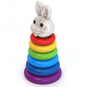 Пирамидка-качалка - Кролик (Нордпласт, Н-423)