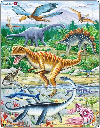 Пазл - Динозавры, 35 деталей 