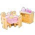 Кукольная мебель деревянная «Сахарная слива – Столовая»  - миниатюра №1