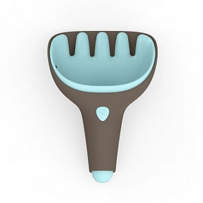 Лопатка и грабельки Quut Raki, цвет серый банджи и винтажный синий / Bungee Grey + Vintage Blue (Quut, 170747)