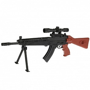 Автомат с оптическим прицелом, на подставке, с пульками в пакете (1B00143)