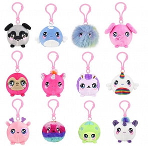 Игрушка из серии Squeezamals Скуизамалс, серия 2 - фигурки животных с карабином, 6,5 см, 12 видов (Beverly Hills Teddy Bear, SQS00710)