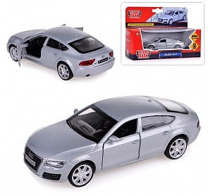 Машинка металлическая инерционная Audi A7, открываются двери, 1:43 (Технопарк, 67306sim)