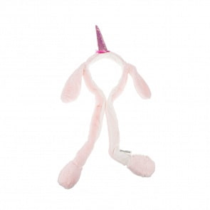 Ободок детский с поднимающимися ушками Хлоп-Ушки – Единорог розовый (1toy, Т17627)