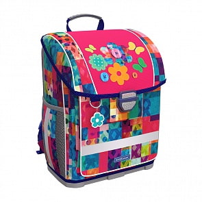 Ранец с пластиковым дном ErichKrause® ErgoLine® 16L - Patchwork (ErichKrause, 48460ЕК-no)