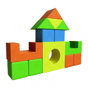 Строительный набор для мягкого игрового комплекса, 14 элементов (Romana, ДМФ-МК-13.90.27)