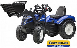 Трактор-экскаватор педальный, синий 134 см (Falk, FAL 3092D)