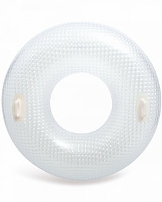 Круг надувной с ручками Glossy Crystal Tube (Intex, int56264NP)