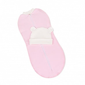 Набор №3 Пеленка-кокон с шапочкой Мишка интерлок (Золотой Гусь, 15026-z)