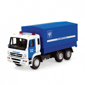 Машинка Полиция России инерционная, металлический корпус, с открывающимся кузовом, 12 см. (Технопарк, X600-H09100-Rsim)
