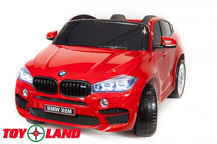 Электромобиль BMW X6, красный 