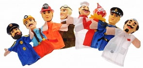 Кукольный театр – Профессии, 8 кукол (Жирафики, 68350)