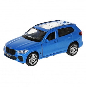 Модель BMW X5 M-Sport 12 см двери и багажник открываются инерционная металлическая (Технопарк, X5-12-BU) Модель BMW X5 M-Sport 12 см двери и багажник открываются инерционная металлическая (Технопарк, X5-12-BU)