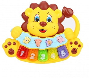 Музыкальное пианино – Львенок, 3 режима игры, свет, музыка, звуки животных (Жирафики, 939670)