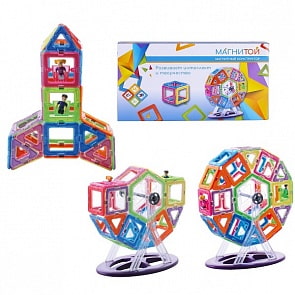 Конструктор магнитный – Колесо обозрения, 46 деталей (Магнитой, LL-1014)