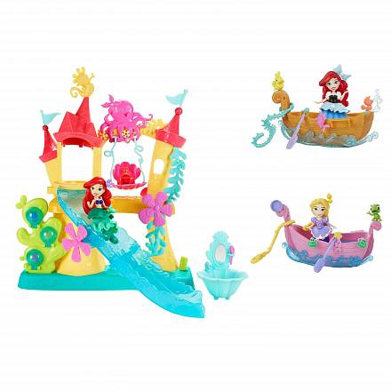 Набор Hasbro Disney Princess - Замок Ариэль для игры с водой + Принцесса и лодка 