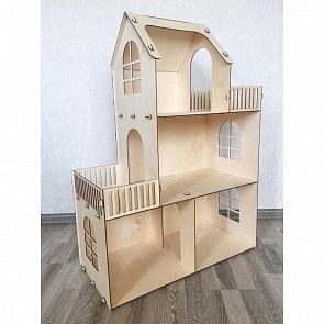 Конструктор деревянный – Чудо-дом Лайт, 82 детали (Polly, ДК-2-Л)