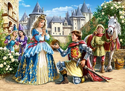 Пазлы Castorland – Принцесса и рыцарь, 300 элементов 