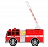Модель Пожарная машина 14 см свет-звук 3 кнопки лестница поднимается пластиковая  - миниатюра №3