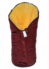 Зимний конверт из серии Baby Elite Alex с натуральной шерстью, цвет – бордо (Baby Elite, 00-0007749_Бордо)