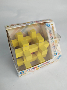 Головоломка деревянная, несколько цветов (1toy, Т14193)